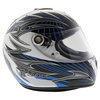Shark Rsx Hook White Black Blue Helmet Right Side                                                                                                                                                                                                              