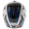 Shark Rsx Hook White Black Blue Helmet Back                                                                                                                                                                                                                    