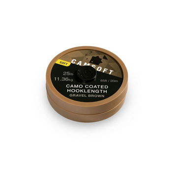 Camsoft Camsoft Camo Coated Hooklength Gravel Brown