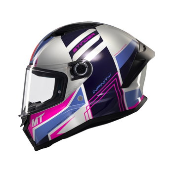 MT MT Stinger 2 Tron Helmet C8 Gloss Pink Purple