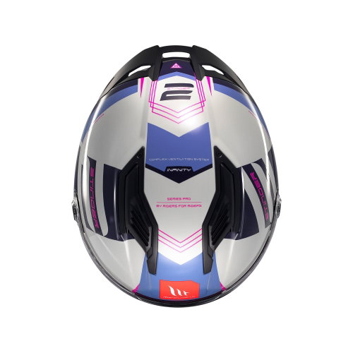 MT MT Stinger 2 Tron Helmet C8 Gloss Pink Purple