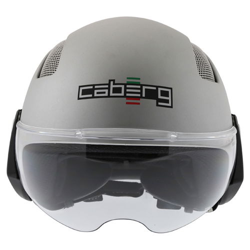 Caberg Breeze Matt Silver Helmet Front                                                                                                                                                                                                                         