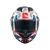 MT MT Stinger 2 Yozu Helmet A7 Gloss Blue White - Thumbnail 3