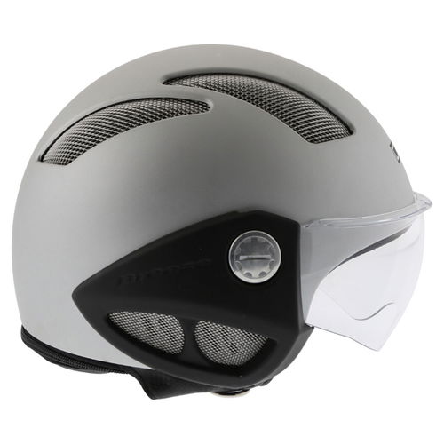 Caberg Breeze Matt Silver Helmet Right Side                                                                                                                                                                                                                    