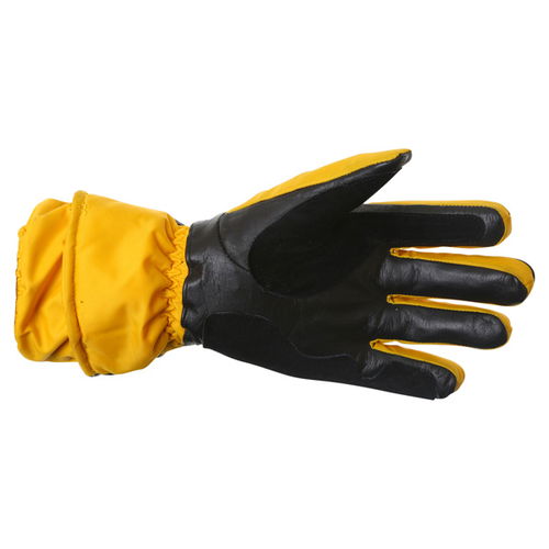 Buffalo Skoot Yellow Black Motorcycle Gloves Palm                                                                                                                                                                                                              