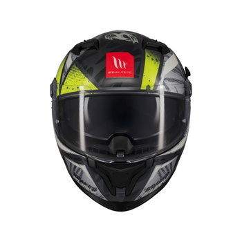 MT MT Braker Fury Helmet C6 Gloss Fluo