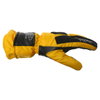 Buffalo Skoot Yellow Black Motorcycle Gloves Thumb side                                                                                                                                                                                                        