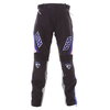 IXS 6 Days Black Blue Textile Motorcycle Pants Front                                                                                                                                                                                                           