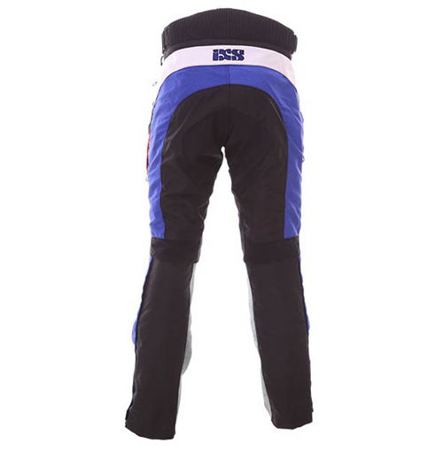 IXS 6 Days Black Blue Textile Motorcycle Pants Rear                                                                                                                                                                                                            