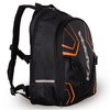 Kappa Black Orange Backpack Side                                                                                                                                                                                                                               
