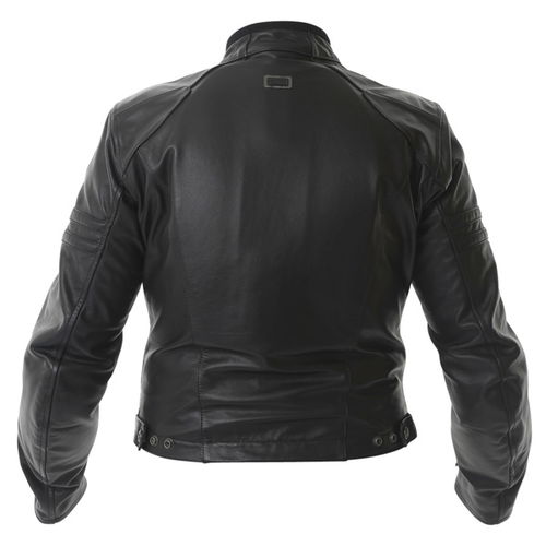 IXS Annie Black Ladies Leather Motorcycle Jacket Back                                                                                                                                                                                                          