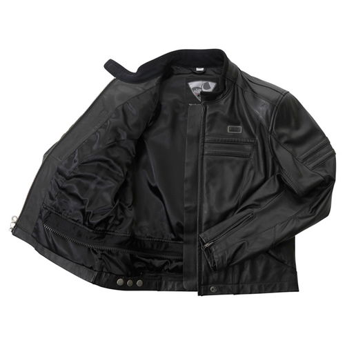 IXS Annie Black Ladies Leather Motorcycle Jacket Inside                                                                                                                                                                                                        