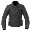 IXS Laila Black Ladies Leather Motorcycle Jacket Front                                                                                                                                                                                                         