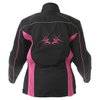 J&S Tracy 2640 Ladies Black Sharp Pink Textile Motorcycle Jacket Back                                                                                                                                                                                          