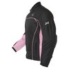 J&S Tracy 2640 Ladies Black Pink Textile Motorcycle Jacket Side                                                                                                                                                                                                