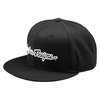 Troy Lee Designs Troy Lee Designs Signature Flat Bill Snapback Cap Black - Thumbnail 1