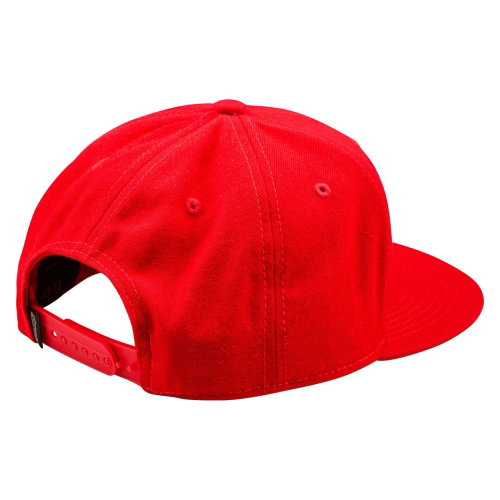 Troy Lee Designs Troy Lee Designs Signature Flat Bill Snapback Cap Team Red