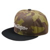 Troy Lee Designs Troy Lee Designs Signature Flat Bill Snapback Cap Olive Camo - Thumbnail 1