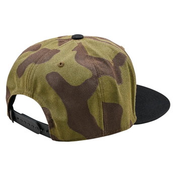 Troy Lee Designs Troy Lee Designs Signature Flat Bill Snapback Cap Olive Camo