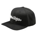 Signature Curved Snapback Cap Black