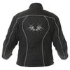 J&S Beverley Ladies Black Textile Motorcycle Jacket Back                                                                                                                                                                                                       