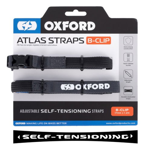 Oxford Products Atlas Straps B-Clip 17mm x 1.2 Asphalt