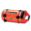 Kappa Rear Saddle Orange Motorcycle Roll Bag Closure End                                                                                                                                                                                                       