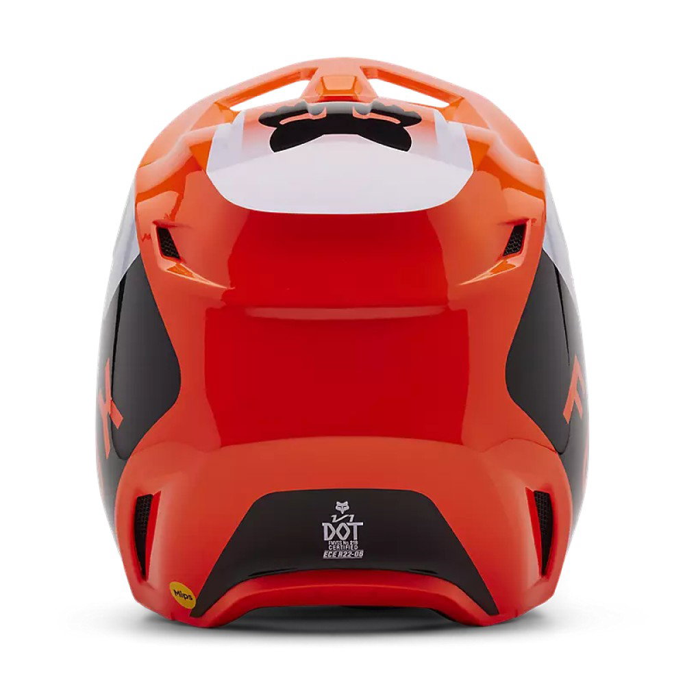Fox Youth V1 Lean Helmet - Flo Orange - FREE Delivery | J&S