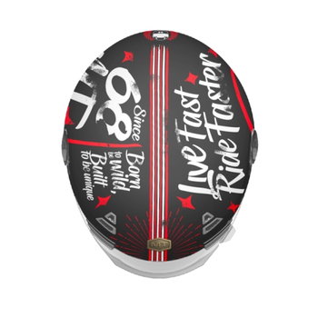 MT MT Jarama SV Helmet B5 Matt Black Red