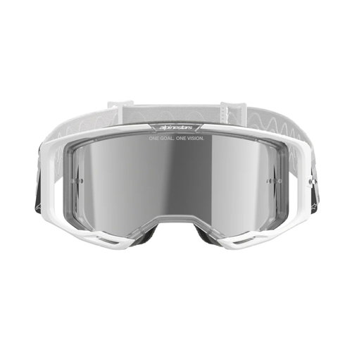 Alpinestars Alpinestars Vision 8 Corp Goggles - White Mirror Silver