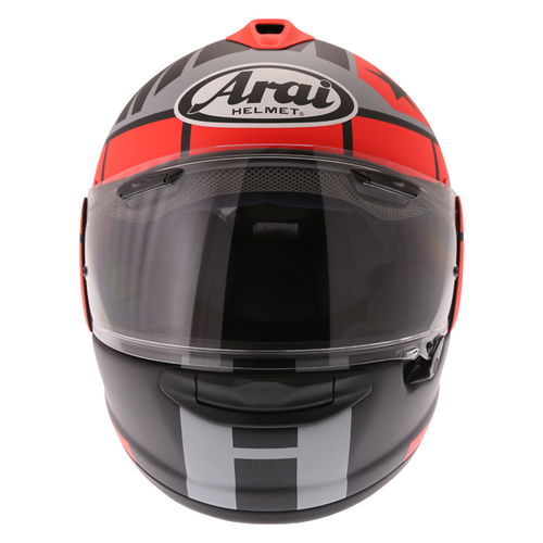 Arai Chaser-X Maverick GP Full Face Motorcycle Helmet Front                                                                                                                                                                                                    