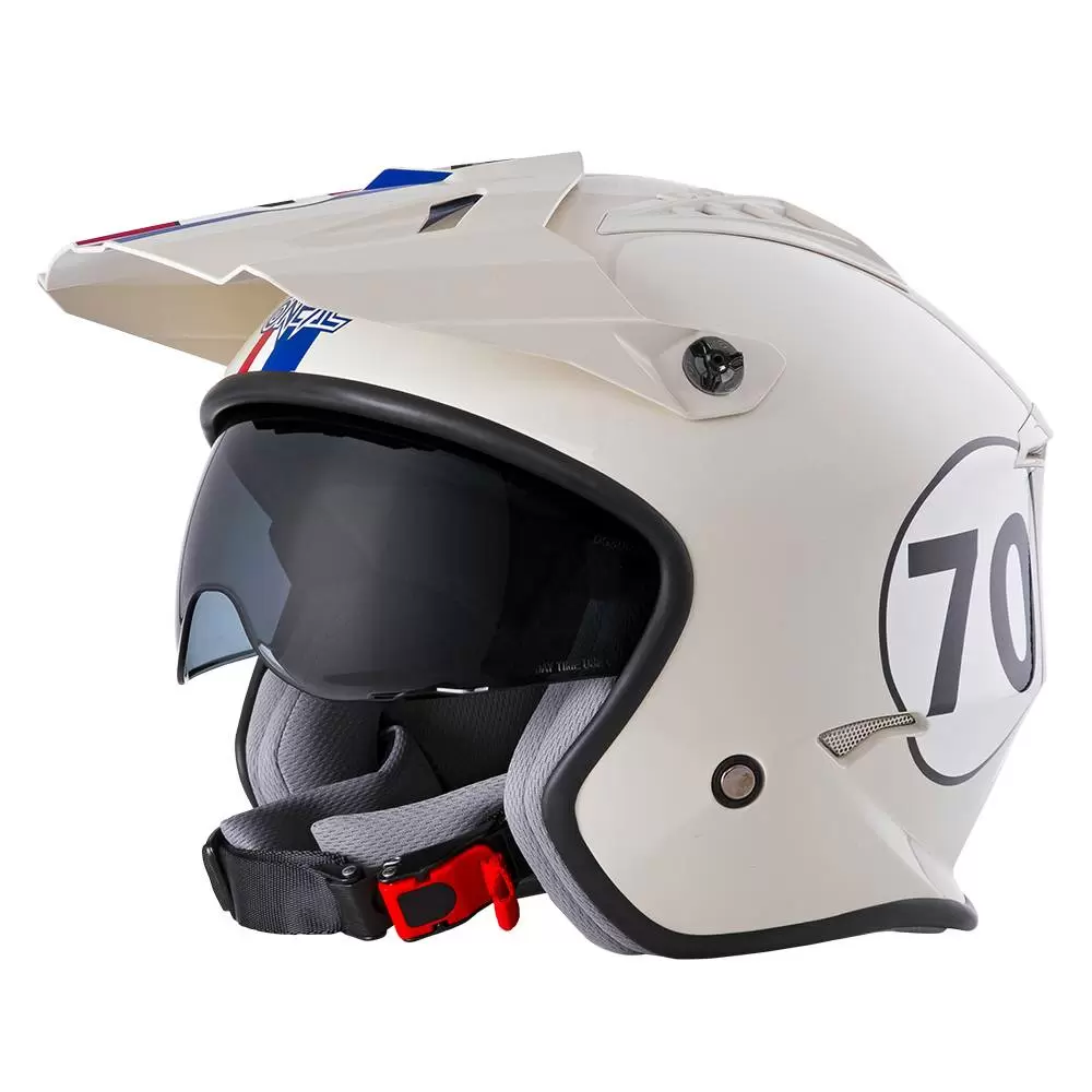 Volt V24 Helmet Herbie White Red Blue