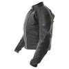 Frank Thomas FTL400 Ladies Black Leather Motorcycle Jacket Side                                                                                                                                                                                                