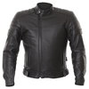 Frank Thomas FTL400 Black Leather Motorcycle Jacket Front                                                                                                                                                                                                      