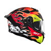 MT MT Thunder 4 Yamanaka Helmet B3 Matt Fluo Red - Thumbnail 4