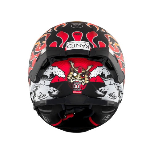MT MT Thunder 4 Yamanaka Helmet B3 Matt Fluo Red