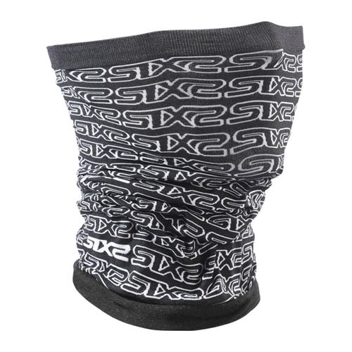 SixS Multipurpose Neck Warmer Logo Black White