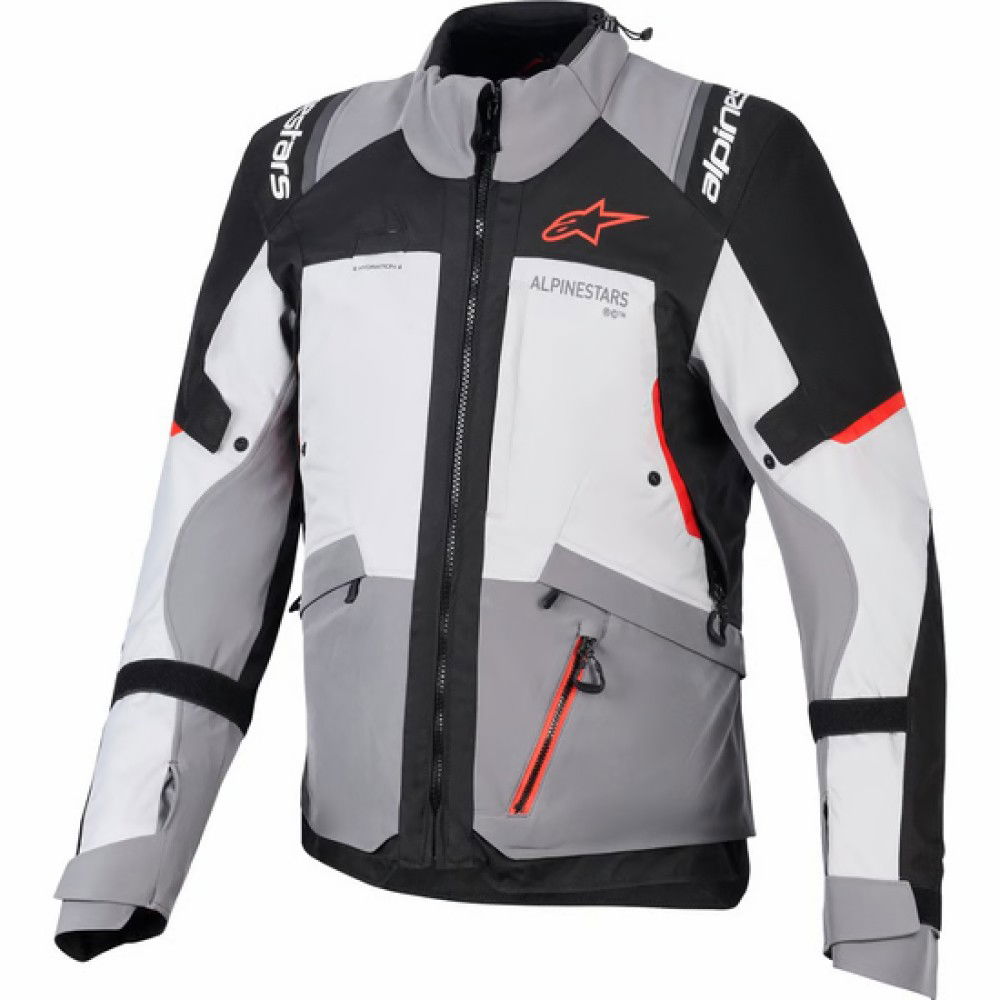 Alpinestars Alpinestars Andes V4 Drystar Jacket Dark Grey Ice Grey Black Red - Thumbnail 1