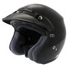 Shoei RJ Platinum-R Black Open Face Motorcycle Helmet Front left                                                                                                                                                                                               