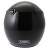 Shoei RJ Platinum-R Black Open Face Motorcycle Helmet Back                                                                                                                                                                                                     