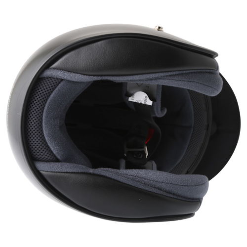 Shoei RJ Platinum-R Black Open Face Motorcycle Helmet Inside                                                                                                                                                                                                   