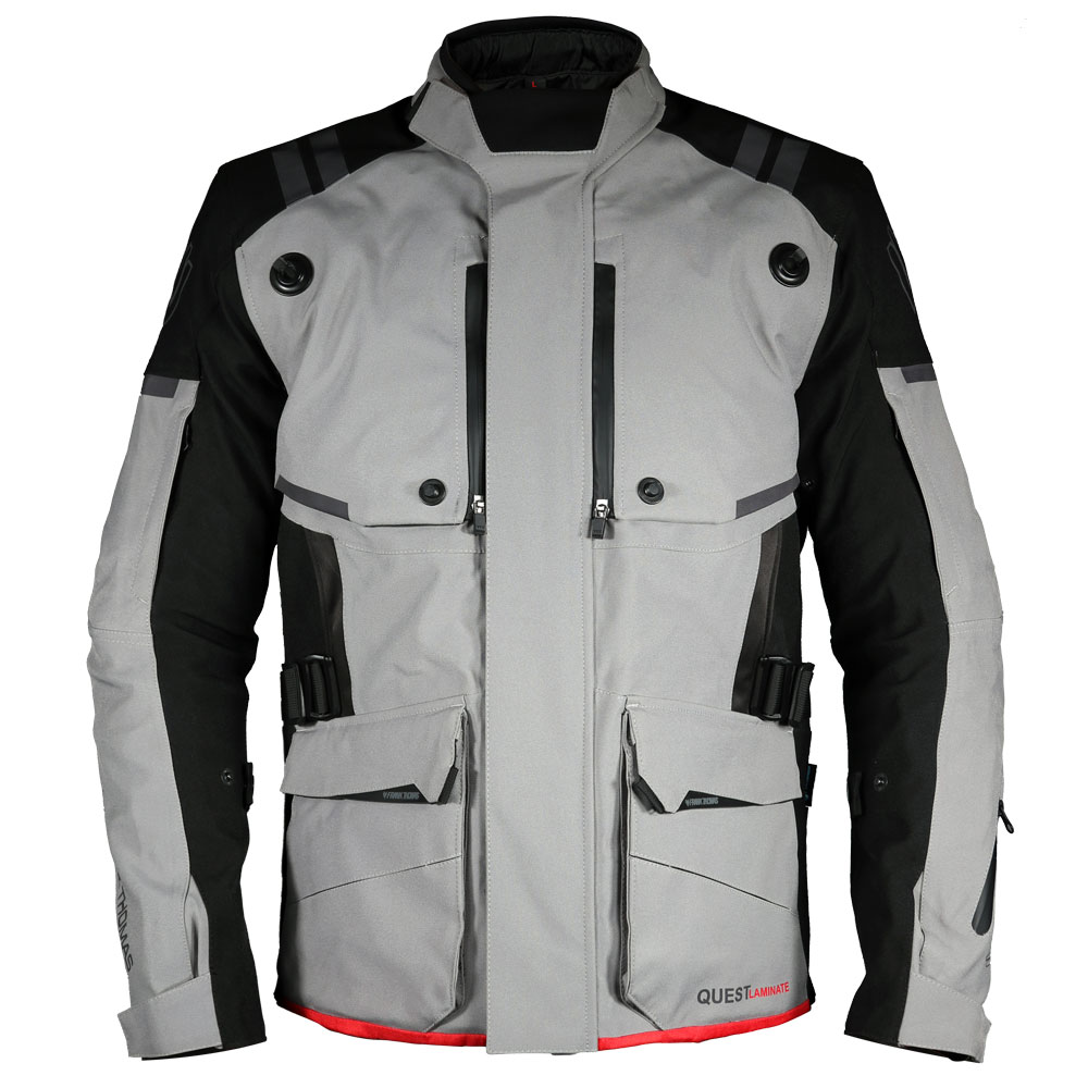 Quest Laminate Jacket Black Grey