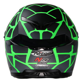 Nitro Nitro N601 DVS Volcano Helmet Satin Black Green
