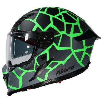 Nitro Nitro N601 DVS Volcano Helmet Satin Black Green