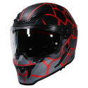 N601 DVS Volcano Helmet Satin Black Red