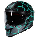 N601 DVS Volcano Helmet Satin Black Turquoise