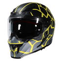 N601 DVS Volcano Helmet Satin Black Yellow