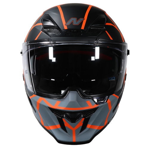 Nitro Nitro N601 DVS Volcano Helmet Satin Black Orange