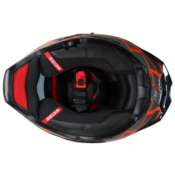 Nitro Nitro N601 DVS Volcano Helmet Satin Black Orange