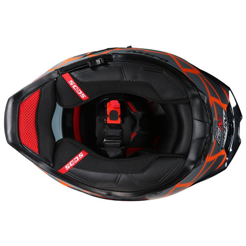 Nitro Nitro N601 DVS Volcano Helmet Satin Black Orange